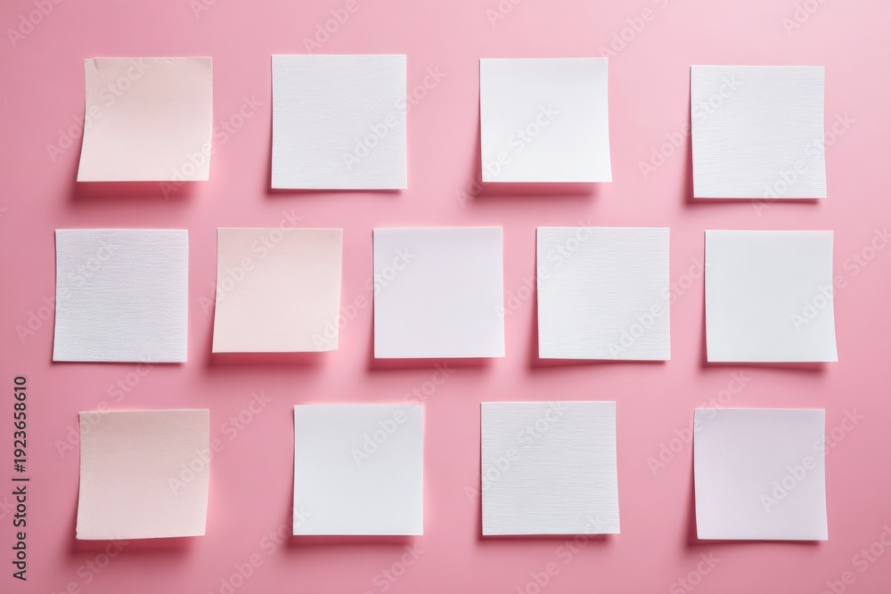 custom made wallpaper toronto digitalPastel pink and white sticky notes on pink background: office supplies arrangement
