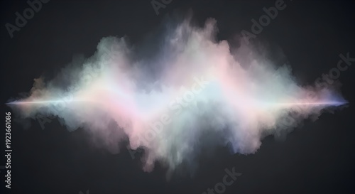 Soft colored fog pattern on dark background