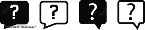 Question mark icon set. Help and support symbols. Support and Advice Icons. Ask icons. Chat questions sign. Question concept
