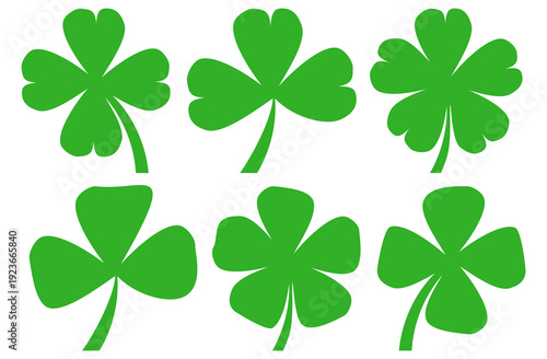 Clover leaf illustration in flat style. Clover leaf vector design symbolizes trust, hope, love, and good luck.	