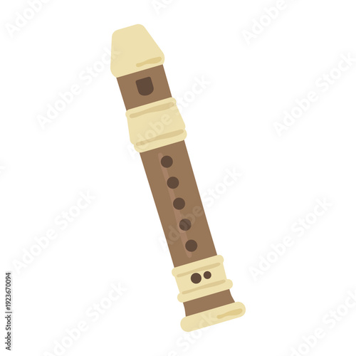 リコーダーのイラスト