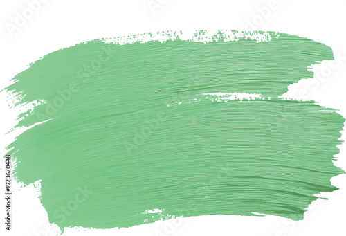 Light Green Brush Stroke Vector Isolated on White