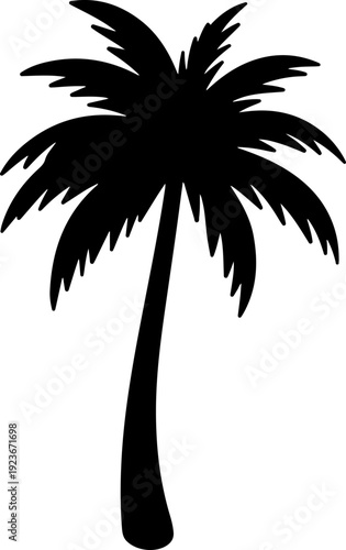 palm tree silhouette vector illustration