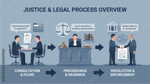 Justice and Legal Process Overview Flowchart.