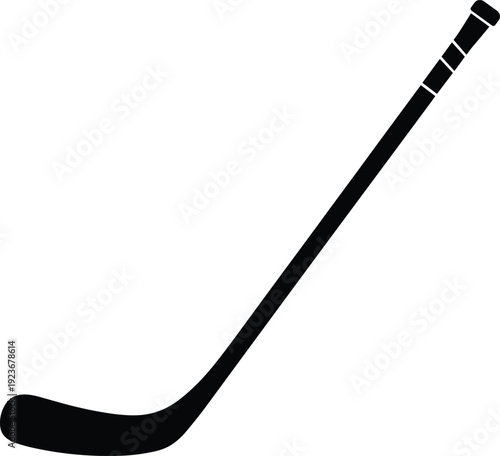 Ice hockey stick silhouette sports equipment game gear athletic competition isolated vector illustration symbol for winter sport