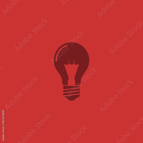 Illustration of a light bulb with a heart-shaped filament inside.