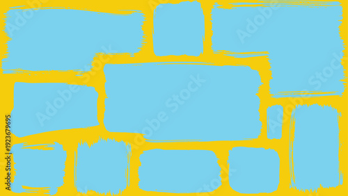 Artificial intelligence microchip set contains various electronic processor icons with circuitry details and digital cloud server symbols representing modern computing technology and data analytics