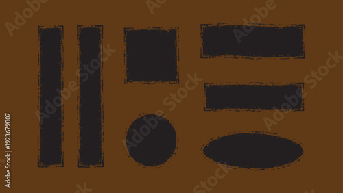 Abstract grunge texture set featuring distressed black ink splatters and grainy spray effects on transparent background for creative graphic design projects and vintage overlay application