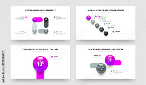 Investor Solution 4 5 1 2 Step Chart Slideshow Layout Bundle. Product Innovation Four Five One Two Element Infographic Slide Design Vector Illustration Collection.