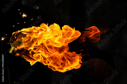 Foto Close-up of flames
