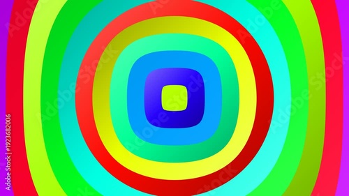 Vibrant multicolored concentric circles pattern with a gradient effect