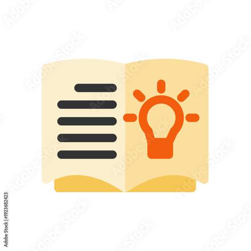 storytelling communication flat icon illustration