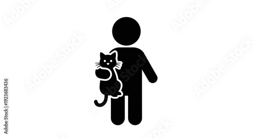 A person holding a cat in their arms indoors with love and care byo (152)