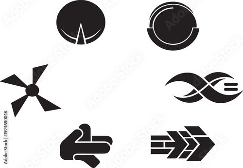 Minimalist image featuring a solid black triangle on a stark white background