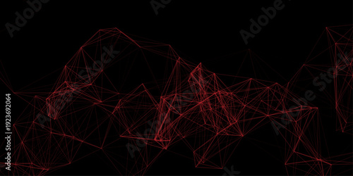 dark network patterned background. Connection background with dots and lines. Connected polygons plexus vector background, digital data visualization. futuristic shape. Computer generated background.	
