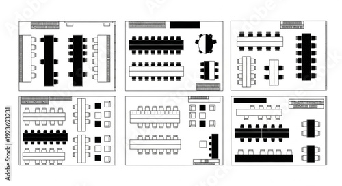 Electronic components and integrated circuits arranged in various configurations for design and manufacturing.