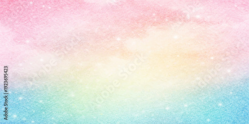 Abstract watercolor background with colorful splashes featuring a bright rainbow gradient and soft bokeh texture for a vibrant artistic wallpaper design