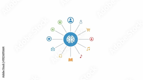 Network Connection Hub Technology Concept.