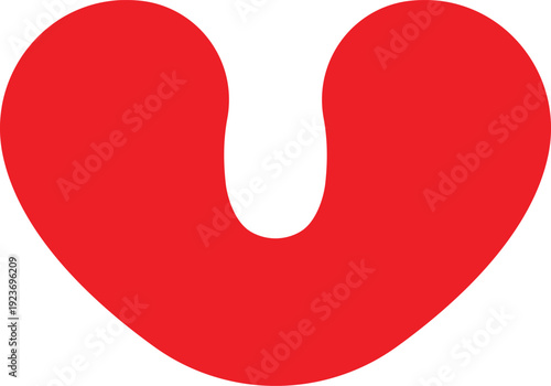 Heart shape design for love symbols, valentines day related designs and frames, Red heart formed by Available in vector EPS format