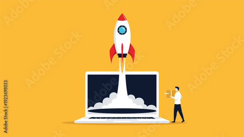 Modern residential architecture featuring a beautiful two-story house with a red roof, large windows, and landscaped trees under a blue sky.