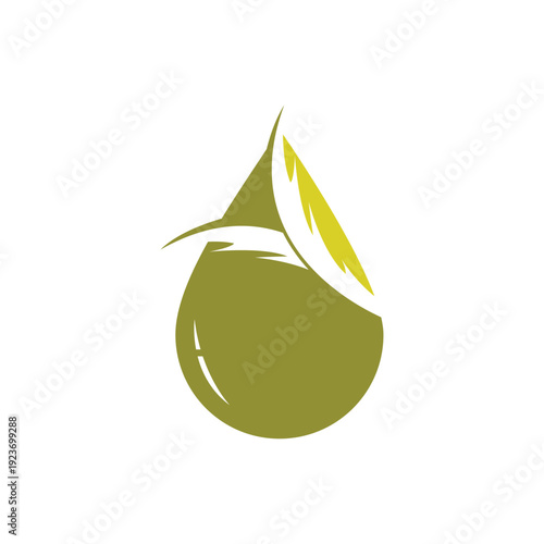 Palm oil logo vector flat design template