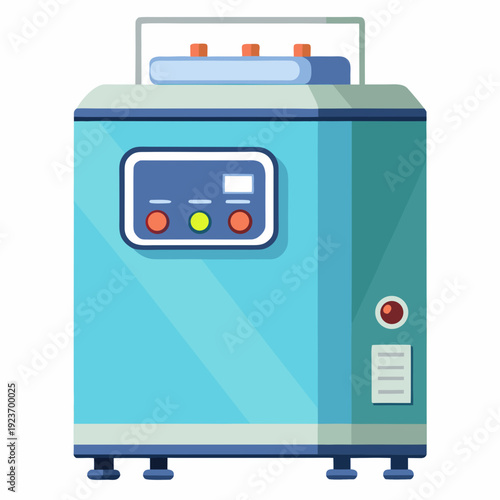 Blue Sterilizer Machine with Control Panel and Indicators