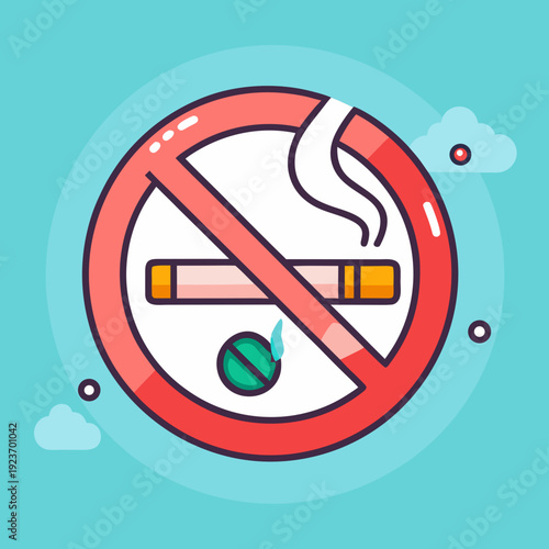 No Smoking Symbol Illustration