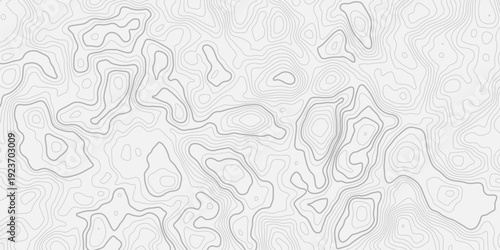 Geographic Topography Contour Line Pattern Showing Mountain Landscape Elevation
Modern Abstract Cartography Style Background Illustration