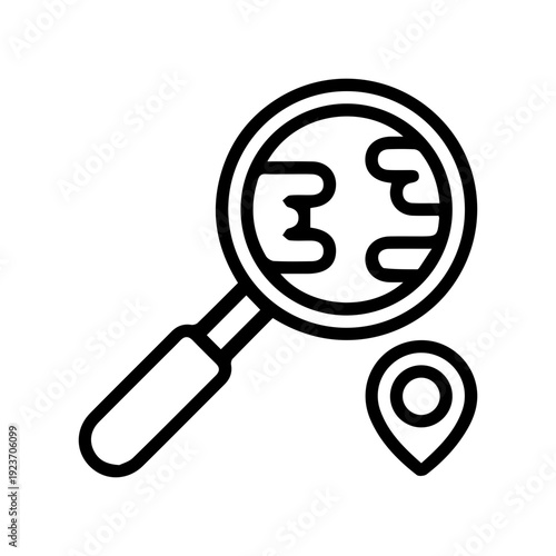 Search and Location Icon