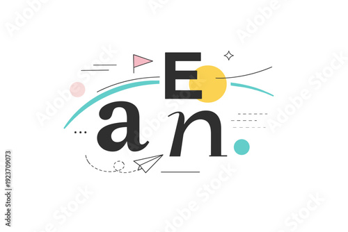 Editorial typography composition. Harmonious mix of letters, lines, and spacing creating a quiet yet expressive visual background. Friendly editorial tone with