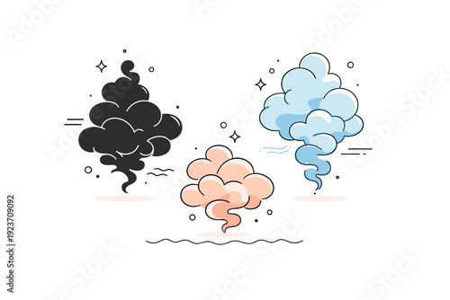 Ink in water abstractions. Soft clouds of ink slowly dispersing in clear water, calm floating motion creating an abstract and meditative visual rhythm.