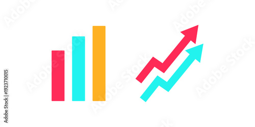 a vibrant vector illustration showcases a dynamic arrangement of cyan magenta and yellow colors forming abstract shapes and patterns high quality