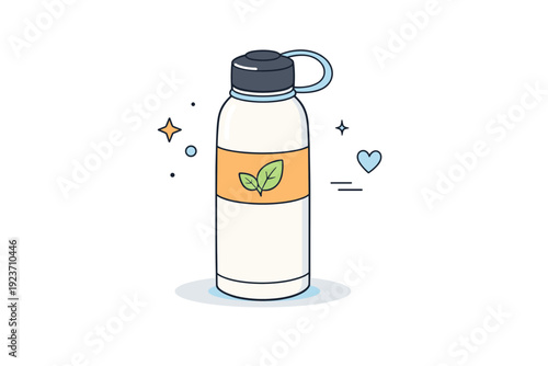 Isolated lifestyle object. A cup, bottle, or accessory shown as a standalone element, calm everyday usefulness and aesthetic balance.