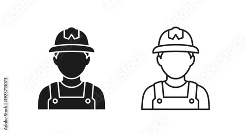 Labor day: diverse workers celebrating holiday with overalls and hats Vector