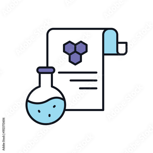 Chemical Report vector icon