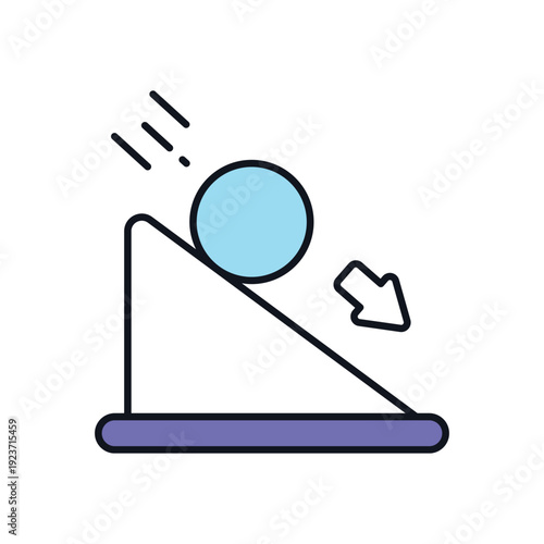 Friction Force vector icon