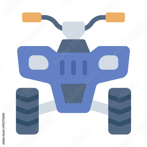 atv flat icon. quad bike ride. offroad vehicle. motor sport