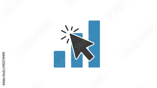 Computer Mouse Clicking on Bar Graph.