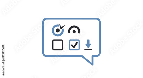 Flat design upload and edit icons.