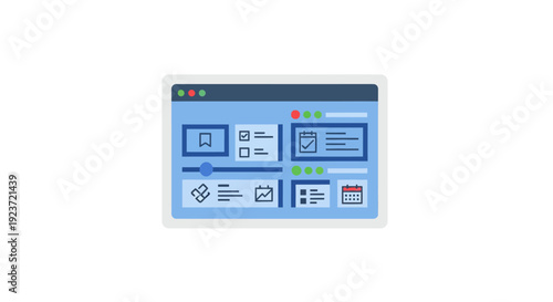 Blue computer software interface screen.