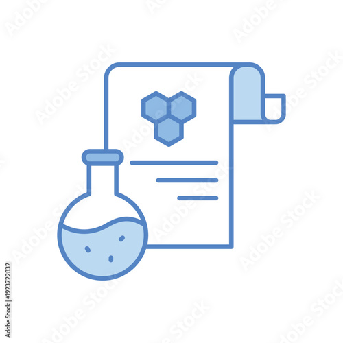 Chemical Report vector icon