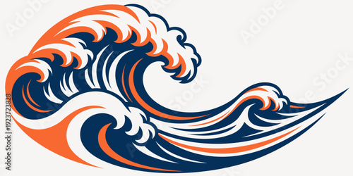 USA, US, U.S, United States - Hollywood Sign on Hill at Sunset – Minimal Flat Vector Ultra‑Wide Poster with Gradient Sky for USA California Cinematic Themes
