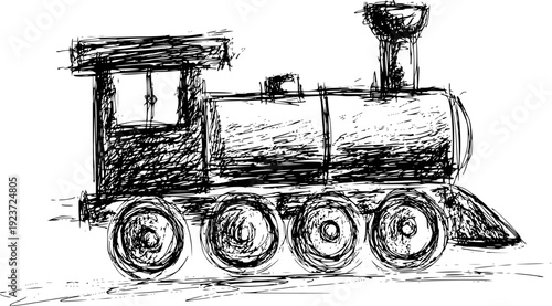 Old Timey Steam Engine