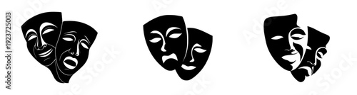 Theatrical Masks of Comedy and Tragedy
