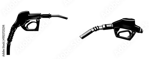 Fueling the Future: The Silhouette of a Gas Station Fuel Pump