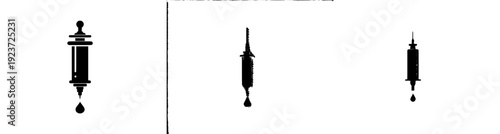 The Art of Medicine - A Silhouette of a Syringe and Needle
