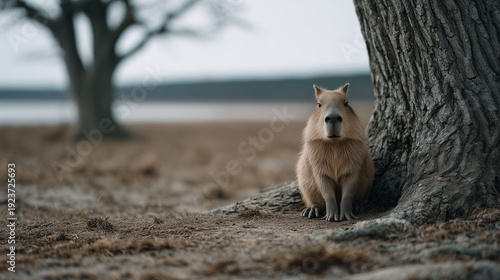 Capybara's Quiet Contemplat...