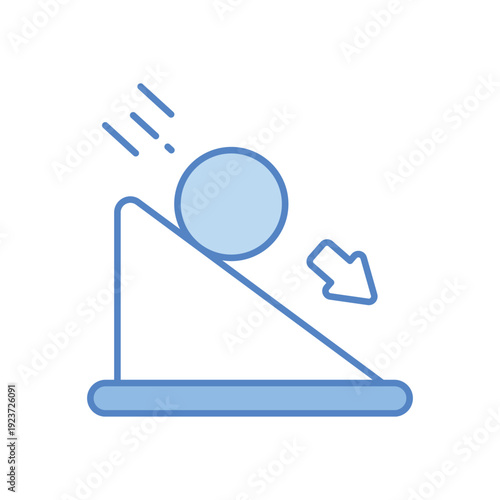 Friction Force vector icon