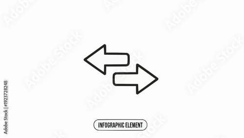 Black arrows pointing in opposite directions.