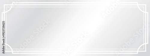 高級感のある抽象的なグラデーションバナー背景　ホワイト